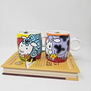 Mug Gleneagles COW SHEEP Farmhouse set of 2 C3